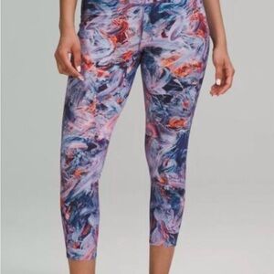 Lululemon Base Pace High-Rise Running Tight 25" Size 14 Atmospheric Purple Multi